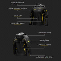 1 x RAW Customer Returns Lixada Waterproof Motorcycle Rain Suit for Men Women Cycling Rainwear Jacket and Pants with Storage Bag - RRP €44.99