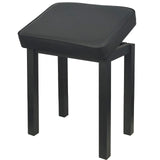 1 x RAW Customer Returns GLEAM Piano Bench, Piano Stool, Metal, Black - RRP €31.45