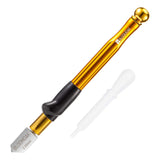 2 x RAW Customer Returns Professional Carbide Tungsten Alloy Handle Glass Cutter Tool with Series 2-19MM Self Oiling Professional Glass Cutter Diamond Cutter for Thick Glass Mosaic and Tile Pencil - RRP €27.52