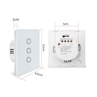 1 x RAW Customer Returns ZigBee roller shutter switch, UseeLink Alexa roller shutter switch, smart blinds switch with touch panel compatible with Alexa and Google Home, APP controllable and timer function, requires Tuya ZigBee Hub - RRP €26.21