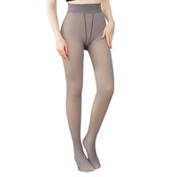 1 x Brand New Neteson Women s Thermal Tights Winter Fleece Legging Tights Transparent Effect High Waist Translucent Lined Tights - RRP €22.8