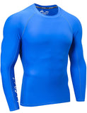 1 x RAW Customer Returns LAFROI Men s Rash Guard Long Sleeve UPF 50 Compression Shirt CLYYB Asym Blue,M - RRP €24.99