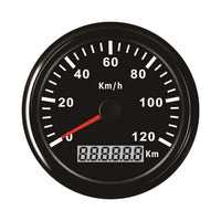 1 x RAW Customer Returns ELING GPS Speedometer Velometro 120km h for Car Motorcycle Boat Yacht with Backlight 85mm 12V 24V - RRP €64.99