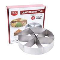 2 x Brand New Gearwoo cake ring, 10 15 20 cm, round, made of stainless steel  - RRP €21.44