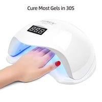 1 x RAW Customer Returns SUNUV LED UV Nail Lamp, 36W Smart 2.0 for Gel Nail Polish with Timer, Sensor and LCD Screen in Home Beauty Salon SUN5, Gift for Women Valentine s Day Gift for Couples and Spouses - RRP €35.99