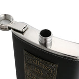 1 x RAW Customer Returns ReLX Steel Hip Flask, Stainless Steel Flask Flask for Whiskey, Hiking, Travel 8oz 227ml Silver - RRP €17.69