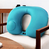 1 x Brand New JCYUANI Travel Pillow Neck Pillow Airplane Portable Travel Pillow Inflatable Neck Pillow Lightweight U-shaped Neck Pillow for Airplane Chair, Car, Home, Office - RRP €20.4