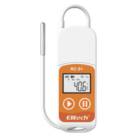 1 x RAW Customer Returns Elitech RC-5 PDF USB Temperature Data Logger Reusable Recorder 32000 Points High Accuracy Extra External Sensor  - RRP €36.99