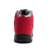 1 x Brand New Axcone Men s and Women s Winter Boots Waterproof Trekking Outdoor Warm Cotton Shoes Flat Ankle Snow Boots - Red 41EU - RRP €42.99