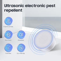 1 x RAW Customer Returns Ultrasonic Pest Repeller, 2 Pack Electric Mosquito Plug Insect Repellent With Night Light, Spider Repellent Indoor Plug-in Pest Repeller for Mice Cockroaches Flies Wasps Fleas, White - RRP €29.99