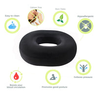 1 x RAW Customer Returns Ecosafeter Orthopedic Memory Foam Ring Pillow - Donut Cushion for Hemorrhoids, Coccyx Pain, Pregnancy, Postpartum Pain, for Wheelchair, Car, Office - RRP €30.24