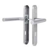 1 x RAW Customer Returns AwmnSrman door handles interior doors doorknob door fitting door handle set room door set 72MM-BB-Wardbart set of 4 modern stainless steel 8 doorknobs 8 long plates - RRP €44.99