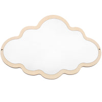 1 x RAW Customer Returns Beaupretty wooden mirror children cloud mirror wooden wall mirror make-up mirror small cosmetic mirror decorative table mirror living room wall hanging Christmas gifts bathroom decoration - RRP €16.13