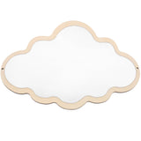 1 x RAW Customer Returns Beaupretty wooden mirror children cloud mirror wooden wall mirror make-up mirror small cosmetic mirror decorative table mirror living room wall hanging Christmas gifts bathroom decoration - RRP €16.13