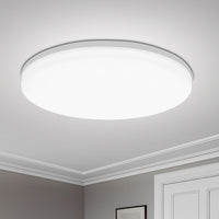 1 x RAW Customer Returns Yafido LED ceiling lamp Ultra Slim 48W 4320LM UFO LED ceiling light flat 6500K cold white LED ceiling lights for living room bedroom office kitchen balcony bathroom 30cm - RRP €30.99