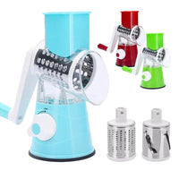 8 x Brand New ahc enterprise Manual Rotating Vegetable Cutter Cheese Grater Portable Chipper Grater Vegetable Chopper Potato Grater Vegetable Furniture Practical Use Easy to Carry Steel Green - RRP €163.2