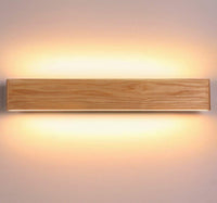 1 x RAW Customer Returns Martll wall light LED wooden wall lamp indoor wall lighting for bedroom hallway corridor stairs living room interior lighting warm white night light 52cm  - RRP €54.99