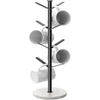 14 x Brand New Gypie Marble Mug Holder Tree 8 Hooks Coffee Cup Stand Upgraded Stable Seal Mug Rack for Kitchen Counter Cafe Black - RRP €423.36