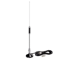 1 x RAW Customer Returns Bingfu Vehicle CB Antenna Truck Camper Car 27MHz Magnetic Base PL259 and BNC Compatible with Cobra Midland Uniden Maxon President Mobile CB Radio Internal Copper Coil Stainless Steel - RRP €39.99