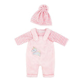 1 x Brand New Homefantasy Clothing Outfits for Baby Dolls, Doll Clothes, New Born Baby Dolls, Doll Clothes with Hat Hanger for Baby Doll for Dolls 35-43 cm Pink  - RRP €9.91