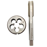 1 x RAW Customer Returns M13 1.25 Silver HSS Metric Tap and Die Set Thread Cutter and Round Thread Die Right Handed HSS Taper. - RRP €20.52