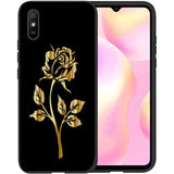 4 x Brand New Esakycn for Xiaomi Redmi 9A 9AT Case, Protective Case Black Silicone Flora Flower Pattern TPU Motif Design Mobile Phone Case Ultra Thin Shockproof Flower Art Case Cover for Redmi 9A 9AT 6.53 , Tiger - RRP €86.4