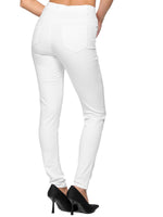 1 x RAW Customer Returns Elara women s super highwaist skinny jeans made of light, thin denim Q552 white-38 - RRP €30.2