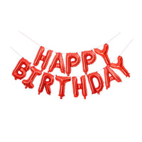 1 x Brand New Ponmoo Happy Birthday Balloon Red Banner Red Happy Birthday Banner Red Happy Birthday Balloon Banner Red Happy Birthday Banner - RRP €8.05