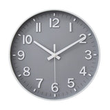 1 x RAW Customer Returns HZDHCLH Radio Controlled Clock 30 cm Large Dial Wall Clock Silent, Suitable for School, Home, Wall Decoration Gray White  - RRP €32.26