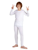 1 x RAW Customer Returns LAPASA boys inner fleece thermal underwear set, thermal undershirt trousers, ski underwear, functional underwear sets for children 4-13 years Thermoflux B03 , white, 9-10 years - RRP €21.8