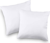 1 x RAW Customer Returns Utopia Bedding Cushion Filling 45 x 45 cm 2 Units , Silicone Virgin Fiber, Sofa Pillows White  - RRP €15.62