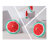 2 x Brand New CLKE 100 Pcs Cocktail Umbrella, Drink Umbrella, Decoration Umbrella, Dessert Umbrella, Mini Paper Umbrella, for Party, Bar, Dessert, Fruit, Drink, Food Watermelon Pattern  - RRP €38.4