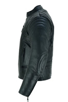 1 x RAW Customer Returns MBJ-08A Men s CE Coated Leather Motorcycle Jacket, Black, L - RRP €157.6