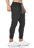 1 x RAW Customer Returns Tansozer jogging pants men s training pants men s trousers slim fit sports pants men s long cotton sweatpants men s trackpants men with zip pockets black XL - RRP €30.24