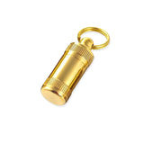 10 x Brand New TOLOWOBK Pill Box Keychain, Portable Mini Pill Box Made of Brass for Outdoor Use - RRP €90.6