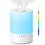 1 x RAW Customer Returns Maxcio Top-Fill Humidifier 2.5L, Ultrasonic RGB Humidifier with Aroma Diffuser, BPA-Free Diffuser, 360 Steam Nozzles, Running Time up to 30 Hours, 28dB Super Quiet for Bedroom Children s Room Plants - RRP €40.27