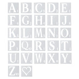 1 x RAW Customer Returns AIEX 27pcs Letter Stencils 15cm Reusable Plastic Letter and Number Stencils Alphabet Stencils Number Stencils for Art Drawings Crafting DIY Writing - RRP €10.55