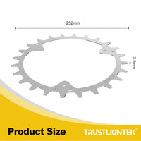 1 x RAW Customer Returns TRUSTLIONTEK Robotic Lawnmower Traction Device, Toothed Spikes, Compatible with Husqvarna Robotic Lawnmowers, Wheel Size 252mm. - RRP €28.8