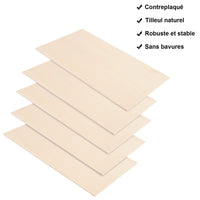 1 x RAW Customer Returns SENENQU 20 pieces basswood 2 mm, 300 x 200 x 2 mm plywood board wood, plywood wooden boards for crafts for laser projects, DIY model, arts and crafts, paintings - RRP €27.22