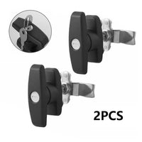 1 x RAW Customer Returns Pack of 2 locks for caravans with keys, lock cabinet set for furniture, cupboards, desks with 4 keys  - RRP €25.2