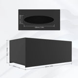 1 x RAW Customer Returns EFUTURETIME 2pcs. Tissue Box, 25 13 9cm, Cosmetic Tissue Box, Acrylic Waterproof Tissue Box, Magnetic Base, for Bathrooms, Kitchens, Offices, Rectangular, Black - RRP €35.04