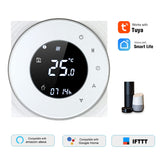 1 x RAW Customer Returns Decdeal Wi-FI Programmable Room Thermostat Smart Wireless with LCD Touch Screen Black - RRP €69.99