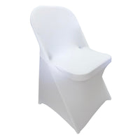 1 x RAW Customer Returns iEventStar Chair Covers Foldable Universal Dining Room Chair Covers Elastic Chair Cover for Weddings Parties Banquet Chair Protection Chair Cover 6, White  - RRP €29.99