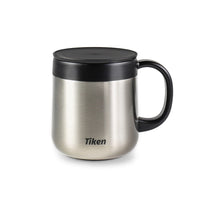 1 x RAW Customer Returns Tiken 340ml Thermal Mug Stainless Steel Coffee Mug with Handle Lid for Office Desk Work - RRP €19.15