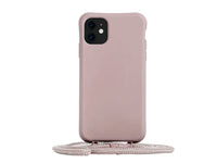 1 x RAW Customer Returns Generic mobile phone case with removable strap for iPhone 12 PRO in rose - flexible mobile phone chain and anti-fingerprint coating iPhone 12 PRO  - RRP €20.06