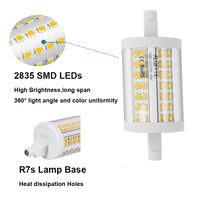 1 x RAW Customer Returns R7S LED Lamps 78mm Dimmable 15W, Double Ended J Type Floodlights 150W Halogen Rod T3 Equivalent , 4000K 2000Lm, LED Light Bulbs Rod Lamp, Walls Security Floors Light Bulbs, Pack of 2 Natural White  - RRP €23.99