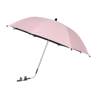 1 x RAW Customer Returns STARRY CITY Stroller Umbrella 75cm Diameter Baby Universal Parasol with Adjustable Clamp with Clip on Buggy 50 UV-with Clip on Sun Protection for Children Pink  - RRP €27.16