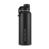 2 x RAW Customer Returns SOLARLAB Stainless Steel Thermos Bottle - Insulated Bottle 1L - BPA Free - Water Bottle Suitable for Hot and Cold Drinks, Ideal for School, Sports, Camping Black, 1200ml  - RRP €40.8