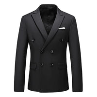 1 x RAW Customer Returns KUDORO Suit Men Suits Slim Fit 2 Piece Men s Suits Two Buttons for Wedding Business Men s Suit Jacket Trousers Black, L  - RRP €83.99