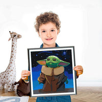 3 x Brand New NAIMOER Yoda Diamond Painting 5D Diamond Painting Diamond Embroidery Yoda Painting Canvas Diamond Full Kit Cross Stitch Embroidery Diamond Painting Complete Kit 35x35cm - RRP €27.15